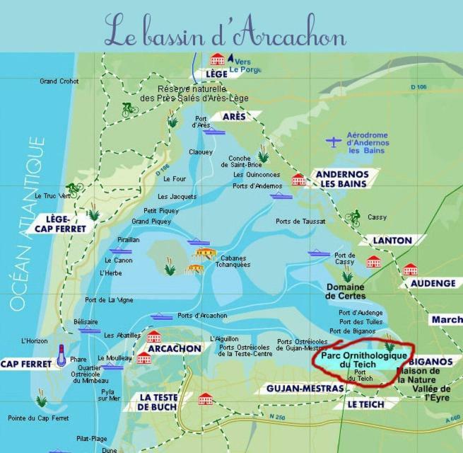 Lou Cachotte Lejlighed Le Teich Eksteriør billede
